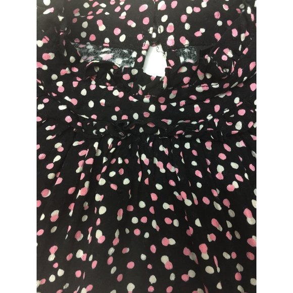 Women's Polka Dot Puff Long Sleeve Blouse Size S Small - Picture 6 of 11